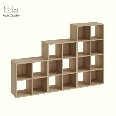 HAPPY FURNITURE , COMBO 3 kệ sách - CHANN, KSA_111 , 162cm x 28cm x 106cm DxRxC