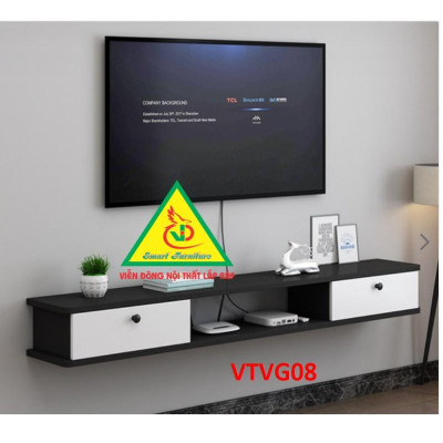 Kệ Ti Vi Treo Tường Trang Trí VTVG08 - Nội Thất Lắp Ráp