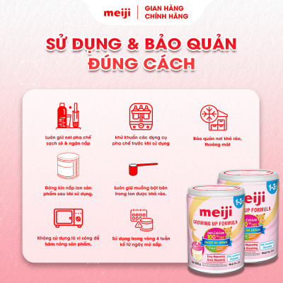 Combo 2 Hộp Sản Phẩm Dinh Dưỡng Công Thức Meiji Growing Up Formula - Nhập khẩu chính hãng (800g)