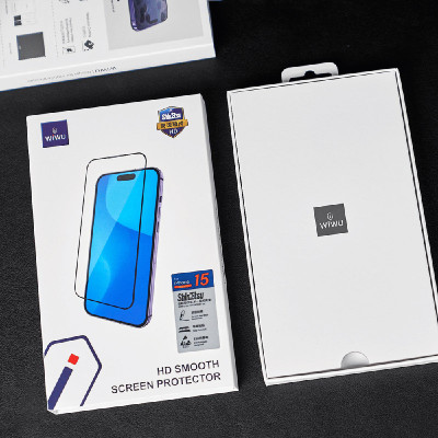 Cường lực iPhone 15/ 15 Plus WiWU HD Smooth Screen Protector - hàng chính hãng