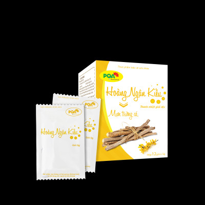 Hoàng Ngân Kiều PQA Giúp Thanh Nhiệt Giải Độc Dùng Cho Người Bị Huyết Nhiệt, Mụn Trứng Cá, Mụn Nhọt Hộp 12 Gói