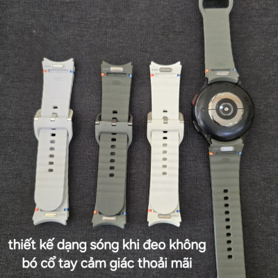 Dây đeo thể thao dành cho samsung galaxy watch4/5/6 bản sợi chỉ-Hàng Chính hãng