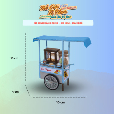 MÔ HÌNH TỰ LẮP RÁP DIY SÀI GÒN TÍ HON - XE KEM - HR05