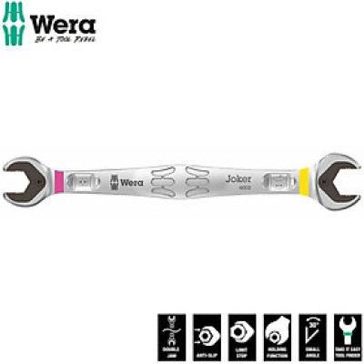 Cờ lê tròng cóc Wera 05020259001 6002 Joker Double open-ended wrenches 2 đầu miệng 8mm và 10mm 