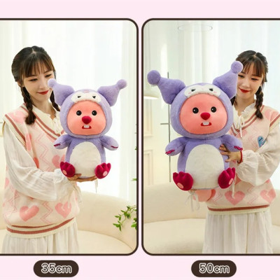 Thú nhồi bông Loopy cosplay - Size 35cm đến 85cm - Quà tặng gấu bông loopy nhân vật hoạt hình cute - Gối ôm mềm mại cho bé.