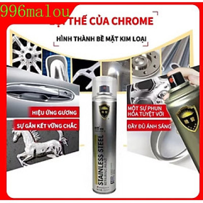 CHAI SƠN XỊT SÁNG MẠ MÀU INOX XỊT TRANG TRÍ CHỊU NHIỆT ĐỘ CAO HÀNG CHUẨN CHẤT LƯỢNG