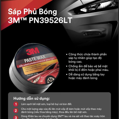 Sáp Đánh Bóng Sơn 3M Paste Wax PN39526LT
