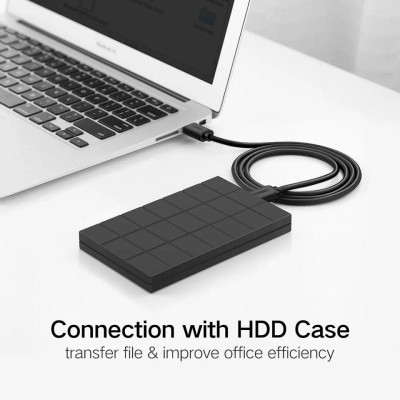 Ugreen UG30136US102TK 3M màu Đen Cáp 2 đầu USB 2.0 vỏ nhựa PVC - HÀNG CHÍNH HÃNG