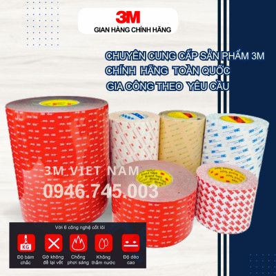Băng keo cường lực 3M 4229P (Đỏ) 6mmx10m