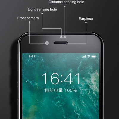 Miếng dán kính cường lực Full 10D cho iPhone 7 / iPhone 8 Hiệu Vmax (Phủ Nano, Vát 10D, mài cạnh 2.5D, hiển thị Full HD) - Hàng chính hãng