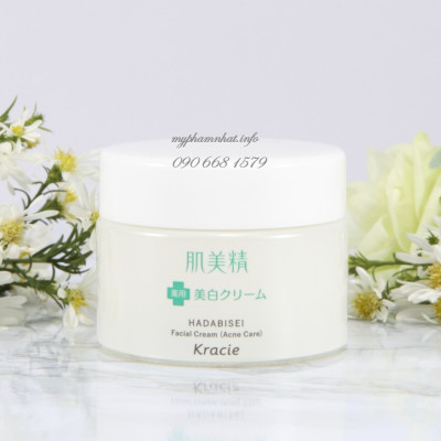 Kem Dưỡng Ẩm Ngăn Ngừa Mụn Kracie Hadabisei Facial Cream Acne Care (50G)