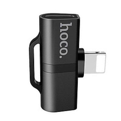 Đầu chuyển 2A Hoco LS20 kết nối iPhone sang 2 iPhone thiết kế linh hoạt gọn gàng ( 2 màu ) - Hàng chính hãng