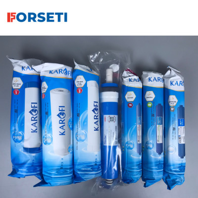 Combo 7 lõi lọc nước dành cho máy lọc  Karofi 7 cấp ( Lõi 123+RO+Mineral+Gac T33+Nanosilver) ( Hàng chính hãng)