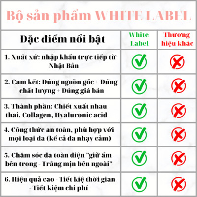 [DƯỠNG TRẮNG CHUYÊN SÂU] Combo Bộ 5 Dưỡng Da Trắng Mịn Nhau Thai Nhật Bản MICCOSMO White Label (Sữa Rửa Mặt, Nước Hoa Hồng, Kem Dưỡng, Sữa Dưỡng, Mặt Nạ - CB04)
