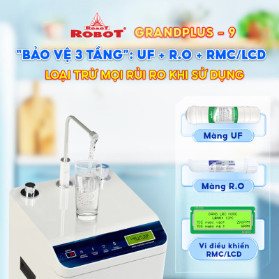 Máy Lọc Nước Nóng Thông Minh Lạnh ROBOT GrandPlus-9 - Hàng Chính Hãng