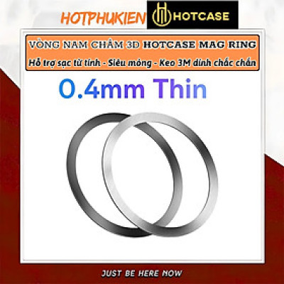 Vòng Nam Châm 3D Hỗ Trợ Sạc Không Dây Từ Tính Cho Điện Thoại HOTCASE Magnetic Ring cho iPhone 16 Pro Max 15 14 13 12 11 X Xs cho Samsung cho Oppo Z Fold Galaxy S - Hàng nhập khẩu