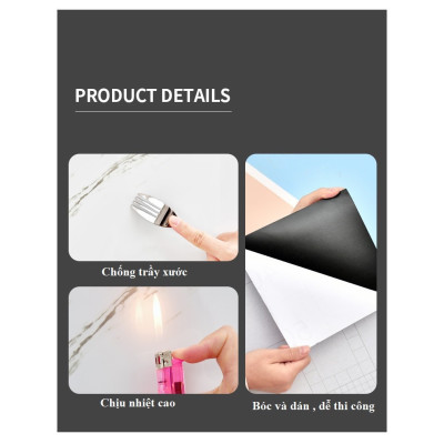 Bộ 20 Tấm Xốp Dán Tường 3D PVC Đá Trắng Ít Vân 60x30cm Keo Sẵn Dày 2,5mm Cao Cấp, Sang Trọng 