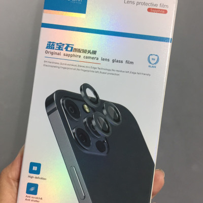 [ iP 13 Pro ; 13 Pro Max ] Cụm cường lực dán camera Kuzoom bản PVD chia tầng _ hàng chính hãng