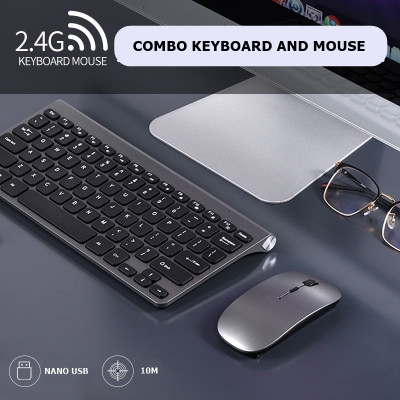 Bộ Bàn Phím Chuột không dây W201 mini nhỏ gọn cho máy tính , laptop hàng nhập khẩu