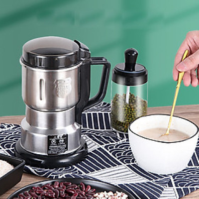 Máy Xay Hạt Tiêu Hạt Cafe Hạt Khô Gia Vị Đa Năng Công Suất 250w 8 Lưỡi Dao Cực Bén Chất Liệu Cối Inox - Hàng Nhập Khẩu