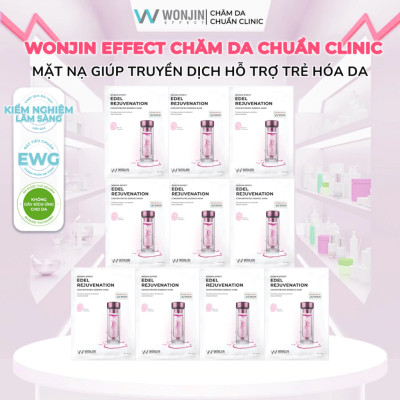 Combo 10 Mặt Nạ Truyền Dịch Nâng Cơ Trẻ Hóa Da WonJin Effect Edel Rejuvenation Mask 30g