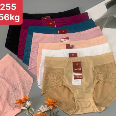 Combo 5 quần lót nữ thun lạnh phối ren lưng cao 3255 – Mát lạnh, ôm eo tinh tế