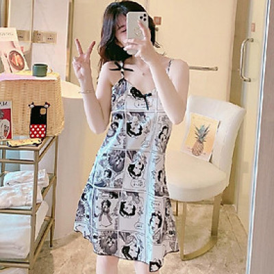 Váy Ngủ Nữ HÀNG ĐẸPĐầm Ngủ Lụa Satin Sexy 2 Dây Đẹp Gợi Cảm Nữ Có Đệm Mút Nâng Ngực Mặc Nhà Thoải Mái Hàng Cao Cấp QC