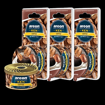 Sáp thơm ô tô Areon mùi Cafe- Sảng Khoái, Tỉnh Táo, Thức Tỉnh Cả Đam Mê - Areon Ken Coffee