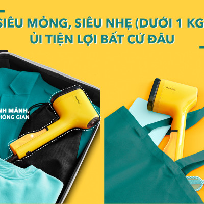 [SẢN PHẨM MỚI] Bàn ủi hơi nước cầm tay Tefal Pure Pop - [Hàng chính hãng]