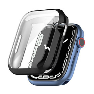 Ốp Case TPU Bảo Vệ Màn Hình Mạ Chrome cho Apple Watch Series 7 / Apple Watch Series 8 / Apple Watch Series 9 (Size 41mm/45mm) - Hàng Chính Hãng