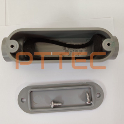 Thân ống PVC loại "C" dùng để luồn dây điện, có nắp (model: C-P075)