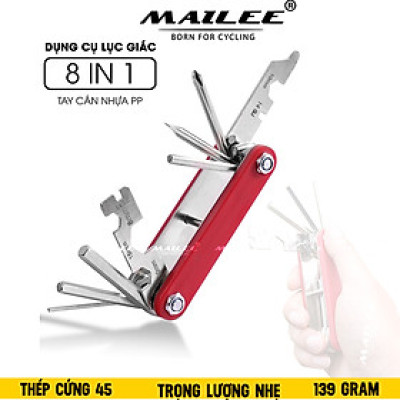 Lục Giác Sửa Chữa Xe Đạp Gấp Gọn Đa Năng 8 in 1 PP-81 chất liệu thép không gỉ với cán nhựa PP - Mai Lee