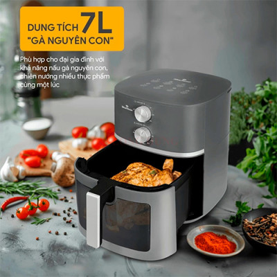 Nồi chiên không dầu Bluestone 7 lít AFB-5856 - Hàng chính hãng