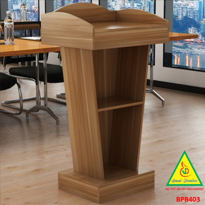 Bục phát biểu gỗ MDF, bục phát biểu BPB403 - NỘI THẤT LẮP RÁP VIENDONGADV