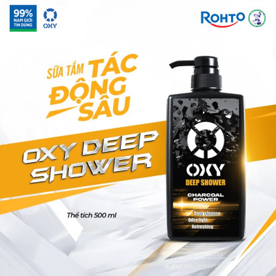 Sữa tắm cho nam sạch sâu, khử mùi cơ thể Oxy Deep Shower
