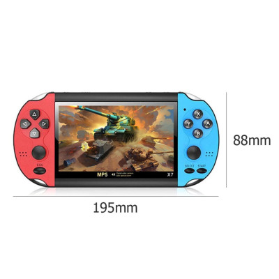 Máy Chơi Game Cầm Tay X7 Màn Hình 4.3Inch Có Sẵn 900 Game Hỗ Trợ Nghe Nhạc, Xem Phim - Hàng nhập khẩu
