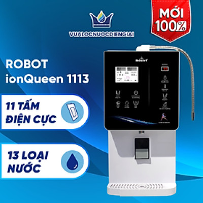 Máy Lọc Nước Điện Giải Ion Kiềm ROBOT IonQueen 1113 Chế Độ Nóng Nguội Lạnh - Hàng Chính Hãng