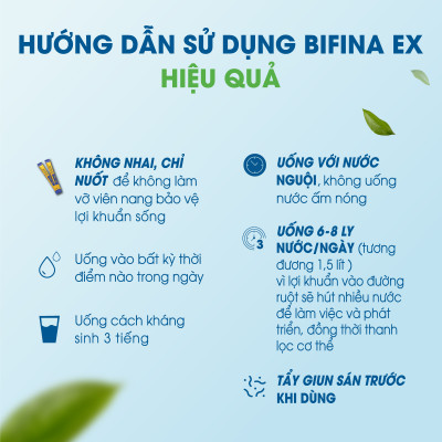 Men vi sinh Bifina Nhật Bản - Loại EX - Lẻ 3 gói (không có hộp)