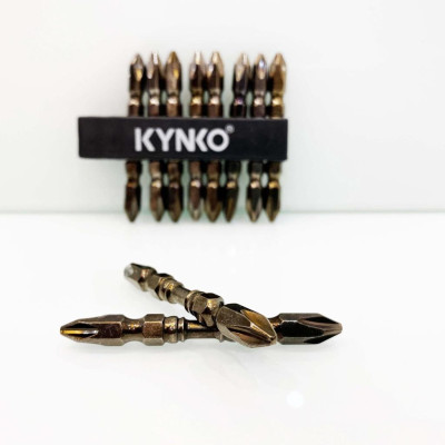 (VỈ 10 CÁI) Mũi bắn vít 2 đầu PH2 chống sốc chiều dài 65mm MVKMXPH2 -65-V10-N4 KYNKO CHÍNH HÃNG