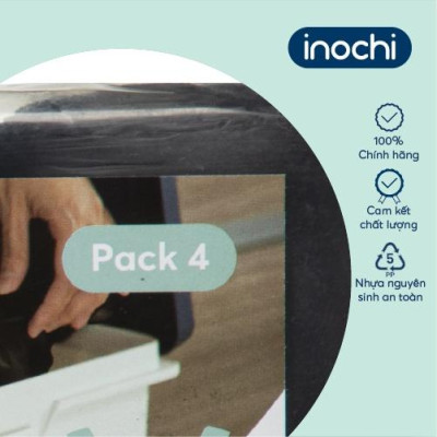 Lô 4 cuộn túi rác tiện dụng Inochi - Soji: 10 Lít / 25 Lít / 50 Lít