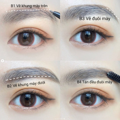 Bút Chì Sáp Kẻ Lông Mày Chống Trôi Lõi Siêu Mịn Màu Nâu Tro Kissme Heavy Rotation Eyebrow Pencil 0,09 G