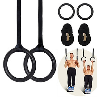 Bộ vòng xà tập thể dục RingDip (có khóa chốt điều chỉnh), dây dài 4.5m điều chỉnh dễ dàng cho các bài tập, chịu tải 120kg, an toàn cho người sử dụng