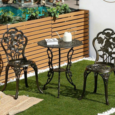 Bộ bàn ghế nhôm đúc sân vườn Juno Sofa Tân cổ điền NK 