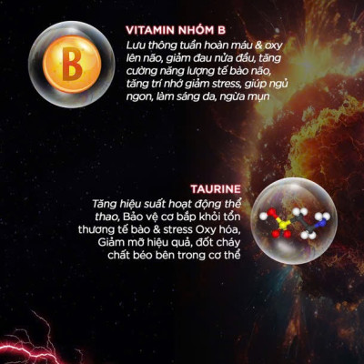 DMAXX thức uống bổ sung vitamin năng lượng không đường DAMODE 34 gói màu đỏ mỗi gói 2,2gr