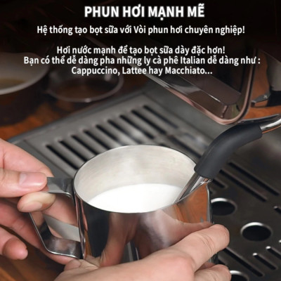 Máy pha cà phê Espresso HiBREW H7A chuyên nghiệp 3 in 1 Thương hiệu Mỹ cao cấp Công Suất 3000W, Dung tích 2,8 lít, Áp suất 20 bars - Bảo hành 12 Tháng, Hàng chính hãng