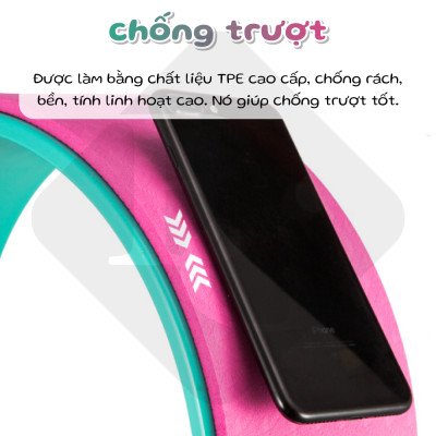 BG Vòng Tập Yoga, Yoga Wheel 33cm Vòng Yoga Pilates Nhựa ABS Tập Lưng Cao Cấp Chính Hãng (hàng nhập khẩu)