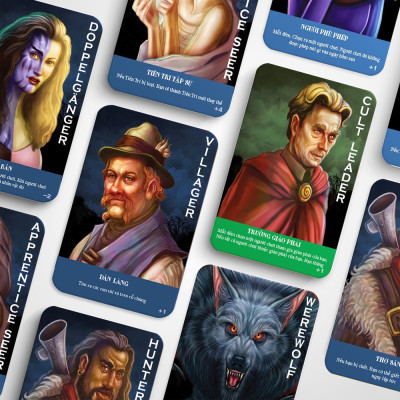 Boardgame Ma Sói Việt Hóa Trò Chơi Mở Rộng Cùng Bạn Bè Bộ Bài Ultimate Deluxe Edition 70 Lá Đầy Đủ Chức Năng