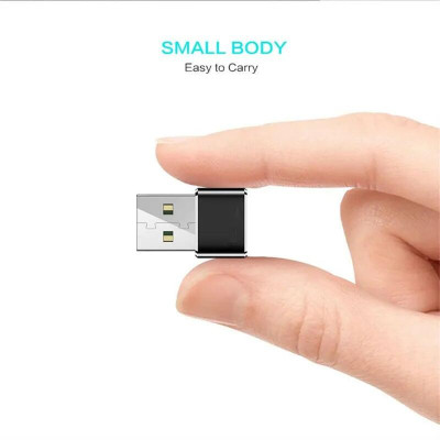 Ugreen UG50568US280TK Màu Đen Đầu chuyển đổi USB 2.0 dương sang TYPE C âm - HÀNG CHÍNH HÃNG