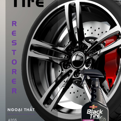 Dung Dịch Dưỡng Đen Bóng Vỏ Lốp Ô Tô SUPERONE Black Tire Restorer - Exterior SOUTHWALL A203