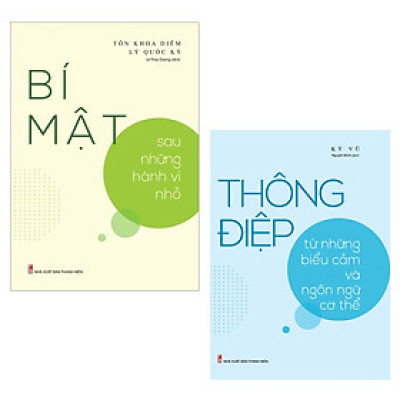 ComBo sách: Bí Mật Sau Những Hành Vi Nhỏ + Thông Điệp Từ Những Biểu Cảm Và Ngôn Ngữ Cơ Thể